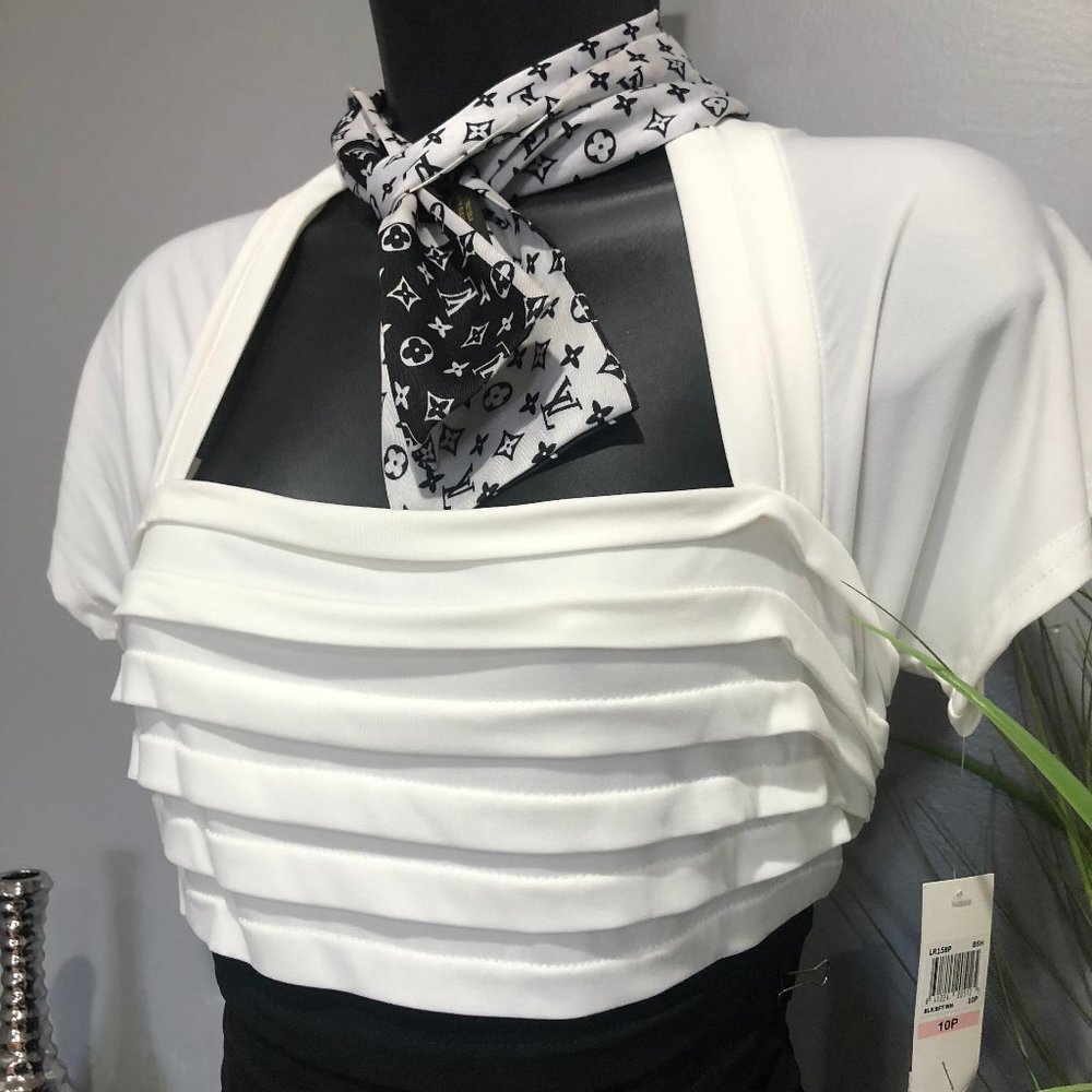 TWO -TONED  RUFFLE DRESS - Picture 9 of 13